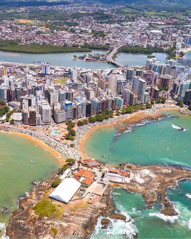 Apt Centro 50 M Mar, Wi-Fi, Completo, Local Top Guarapari Eksteriør bilde